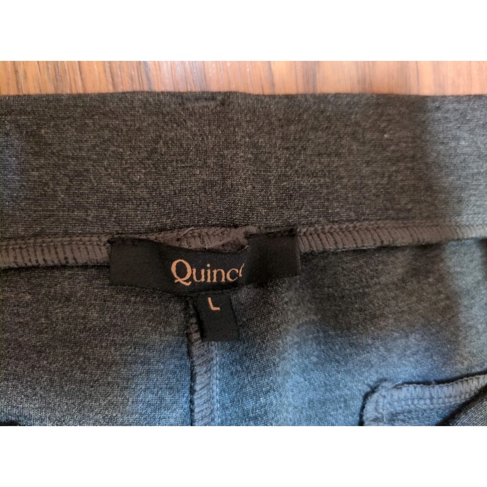 Quince Women's Charcoal Gray Ultra Stretch Ponte Bootcut Pants Size Large Tall - Picture 7 of 10